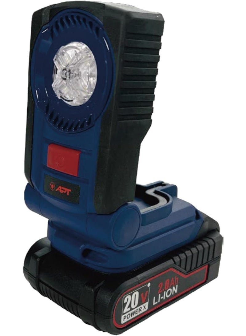 Apt Cordless Light - 20V 2.0AH  5.0 Watt -1 Battery Model APT DW3000052 - Image 1
